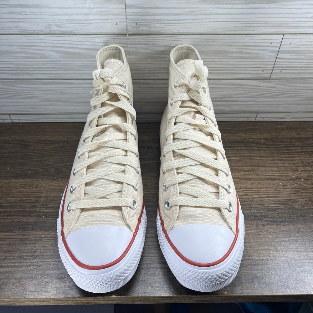 Converse Chuck Taylor All Star High Cream Shoes - M 8.5 - W 10.5 - Picture 5 of 9